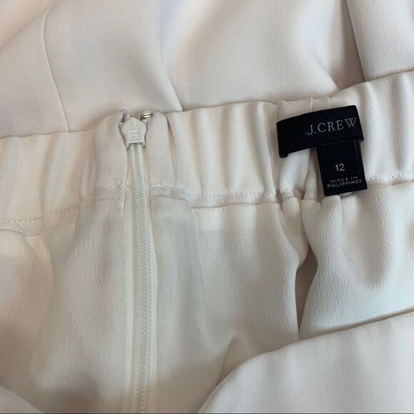 J.CREW White lined skirt Sz 12 - Picture 5 of 9